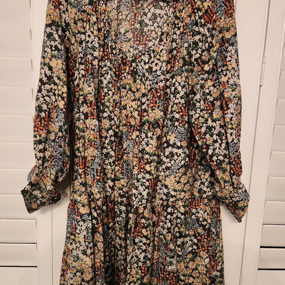 H&M Size L floral Print Dress